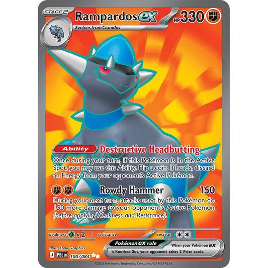 PBL_100/084 RAMPARDOS *Pitch Black* UR English Holofoil Pokemon TCG_Ultra Rare