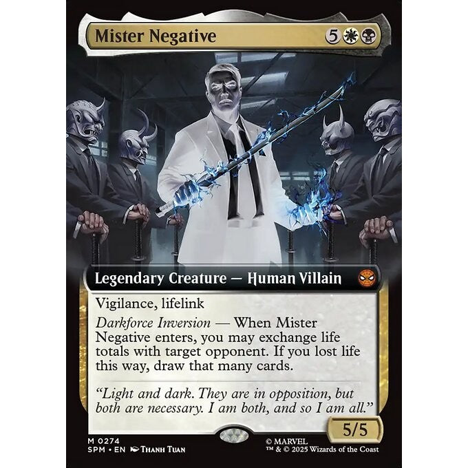 SPM_274 Mister Negative *Marvel's Spider-Man: Extended Art EA* MTG Magic: The Gathering_Mythic