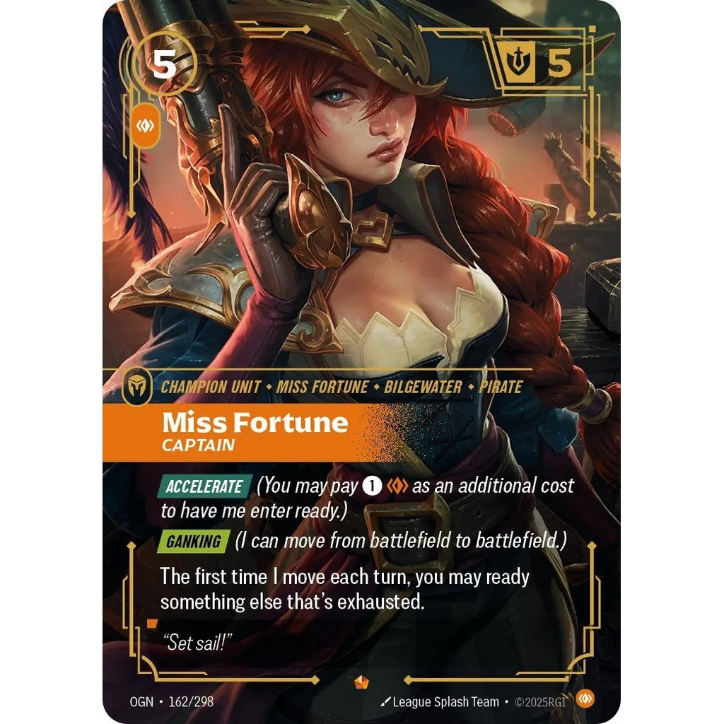 OGN_162 MISS FORTUNE, CAPTAIN * Riftbound TCG - Origins * Body Unit Epic