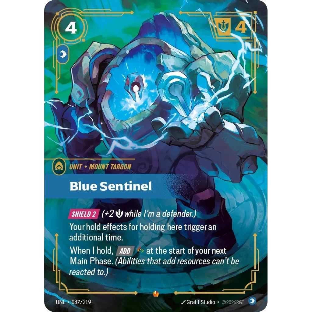 UNL_087 BLUE SENTINEL * Riftbound TCG - Unleashed * Mind Unit Epic