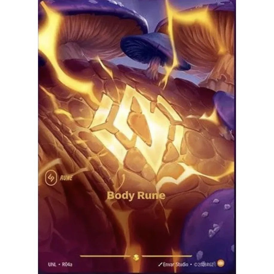 UNL_R04a BODY RUNE  * Riftbound TCG - Unleashed *   Showcase Rune AA