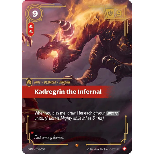 OGN_038 KADREGRIN THE INFERNAL * Riftbound TCG - Origins * Fury Unit Epic