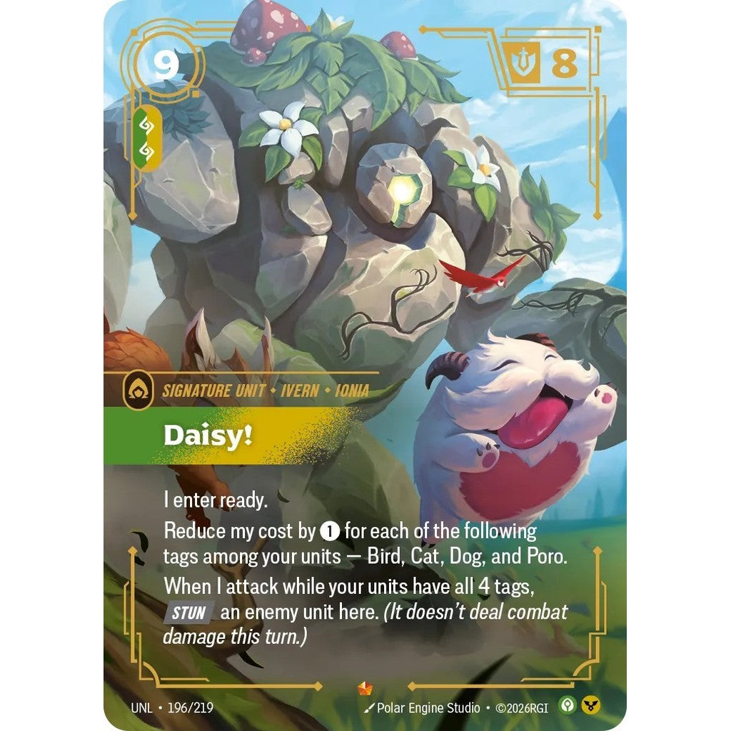 UNL_196 DAISY! * Riftbound TCG - Unleashed * Calm / Order Unit Epic