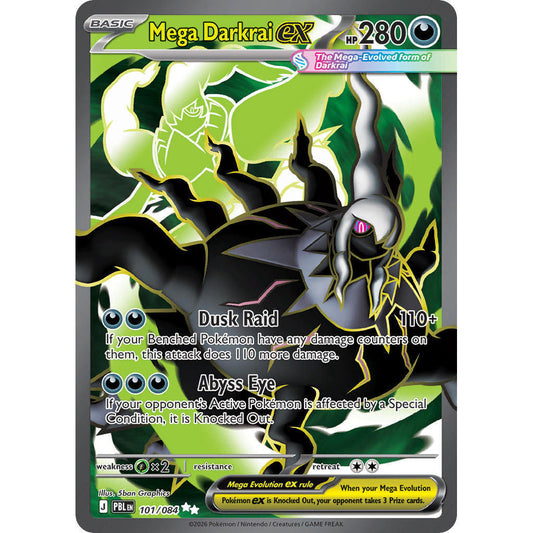PBL_101/084 Mega DARKRAI EX *Pitch Black* UR English Holofoil Pokemon TCG_Ultra Rare