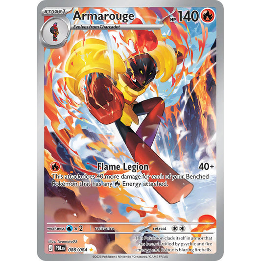 PBL_086/084 ARMAROUGE *Pitch Black* IR English Holofoil Pokemon TCG_Illustration Rare
