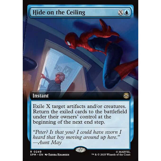SPM_249 Hide on the Ceiling *Marvel's Spider-Man: Extended Art EA* MTG Magic: The Gathering_Rare