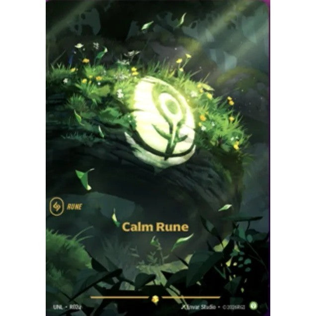 UNL_R02a CALM RUNE  * Riftbound TCG - Unleashed *   Showcase Rune AA