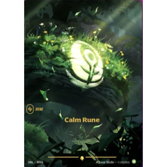 UNL_R02a CALM RUNE  * Riftbound TCG - Unleashed *   Showcase Rune AA