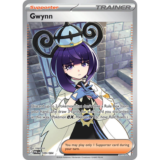 PBL_109/084 GWYNN *Pitch Black* UR English Holofoil Pokemon TCG_Ultra Rare