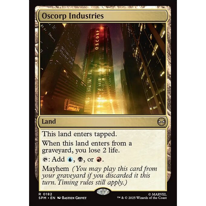 SPM_182 Oscorp Industries *Marvel's Spider-Man* MTG Magic: The Gathering_Rare