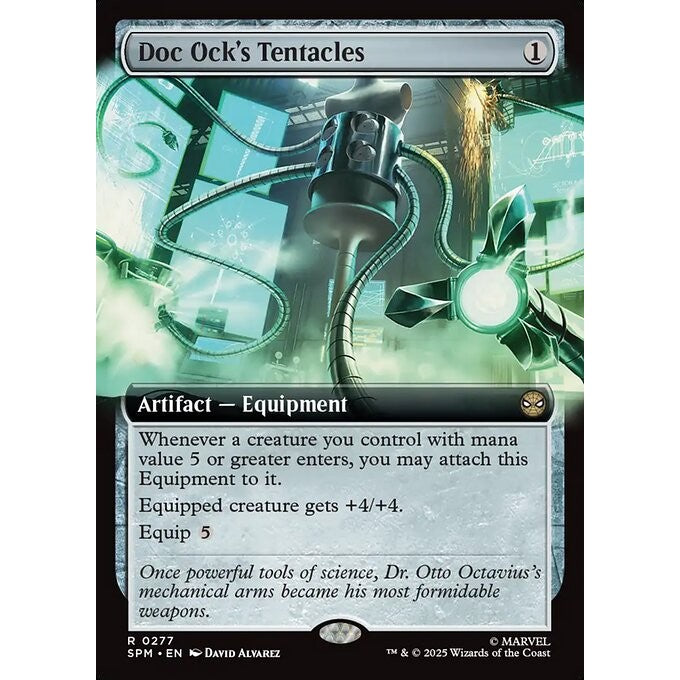 SPM_277 Doc Ock's Tentacles *Marvel's Spider-Man: Extended Art EA* MTG Magic: The Gathering_Rare