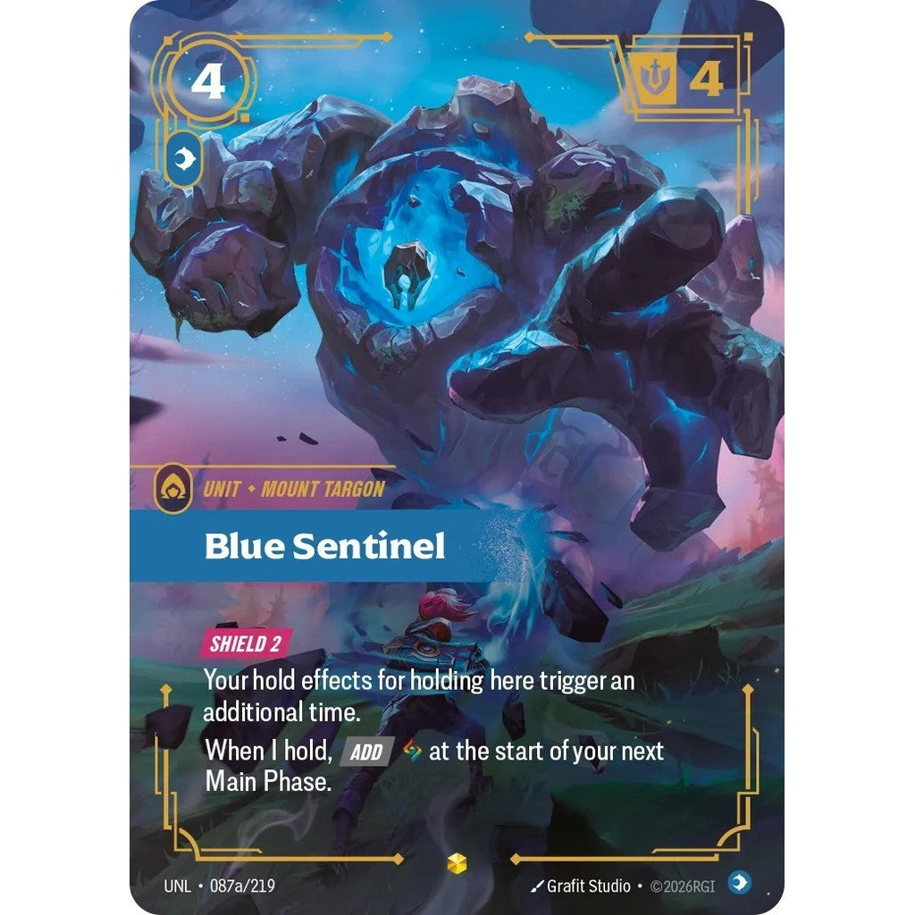 UNL_087a BLUE SENTINEL Mind * Riftbound TCG - Unleashed * Unit Epic Showcase AA