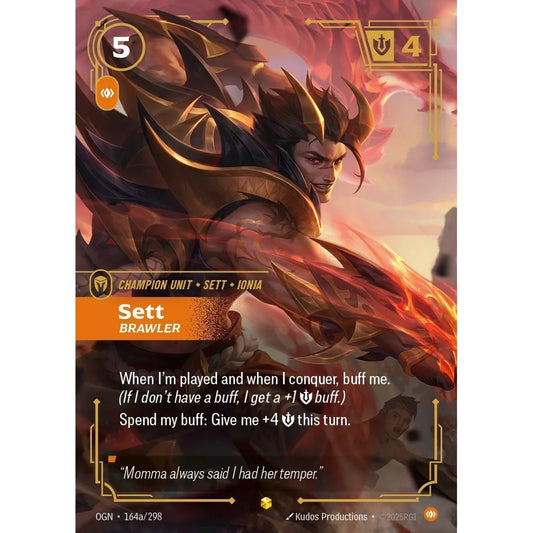 OGN_164a SETT, BRAWLER * Riftbound TCG - Unleashed * Body Unit AA-Epic