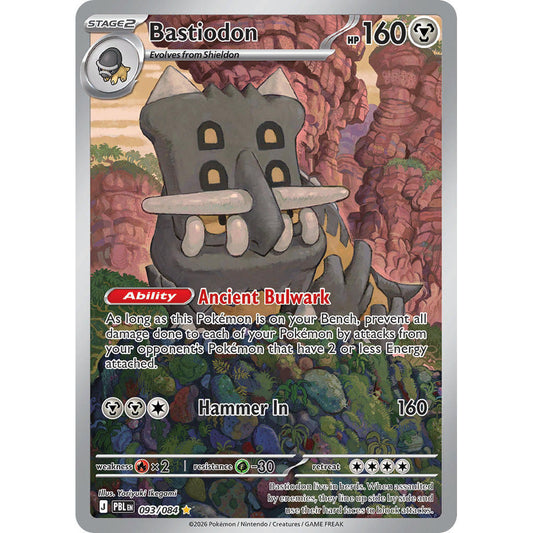PBL_093/084 BASTIODON *Pitch Black* IR English Holofoil Pokemon TCG_Illustration Rare
