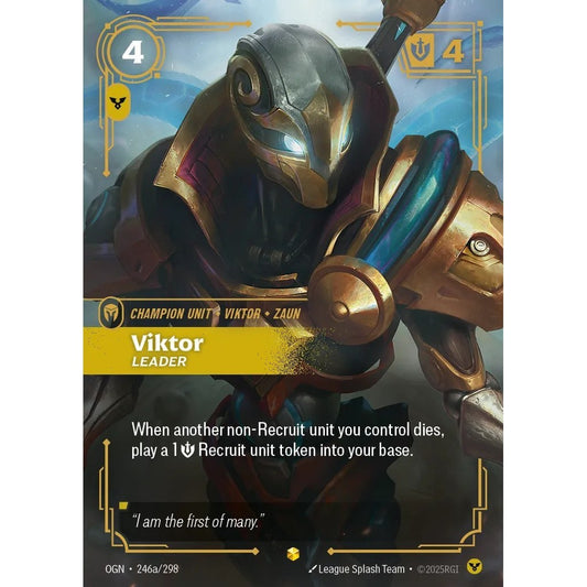 OGN_246a VIKTOR, LEADER * Riftbound TCG - Unleashed * Order Unit AA-Epic