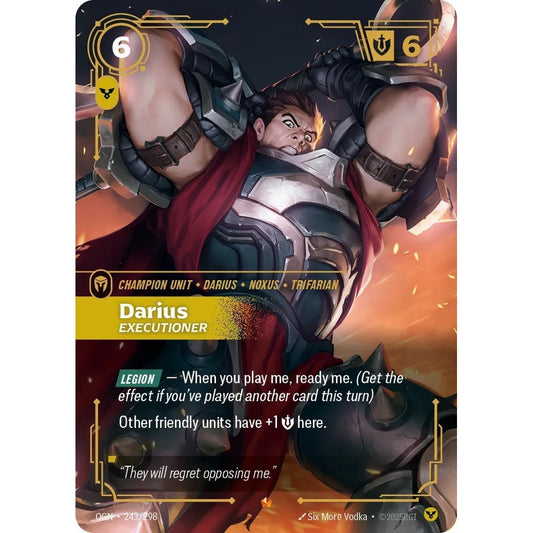 OGN_243 DARIUS, EXECUTIONER * Riftbound TCG - Origins * Order Unit Epic