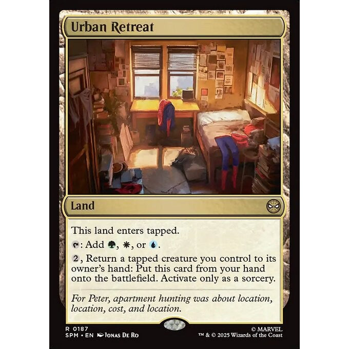 SPM_187 Urban Retreat *Marvel's Spider-Man* MTG Magic: The Gathering_Rare