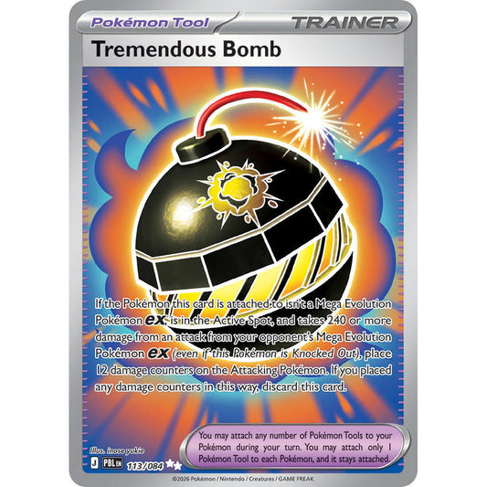 PBL_113/084 TREMENDOUS BOMB *Pitch Black* UR English Holofoil Pokemon TCG_Ultra Rare