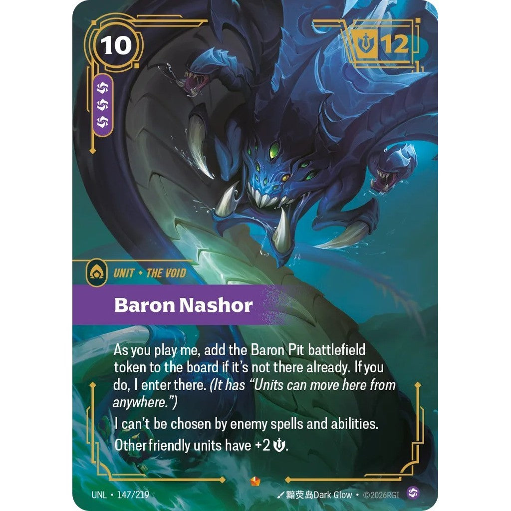 UNL_147 BARON NASHOR * Riftbound TCG - Unleashed * Chaos Unit Epic