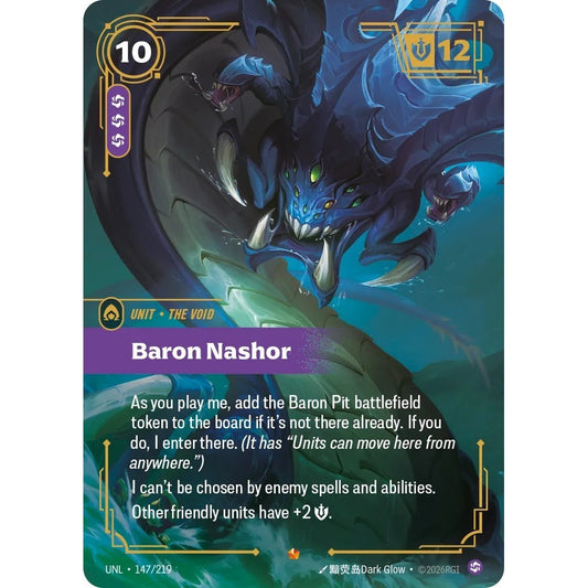UNL_147 BARON NASHOR * Riftbound TCG - Unleashed * Chaos Unit Epic
