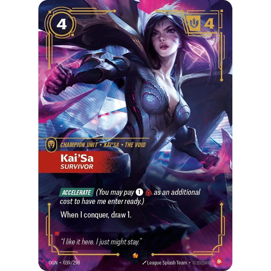 OGN_039 KAI'SA, SURVIVOR * Riftbound TCG - Origins * Fury Unit Epic