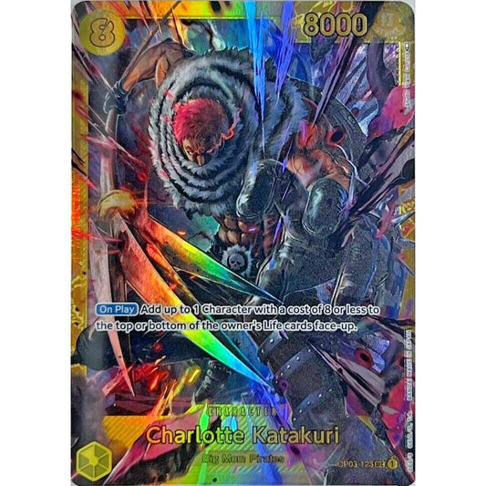OP03_123  CHARLOTTE KATAKURI Sec English *Pillars of Strength* One Piece TCG Secret Rare