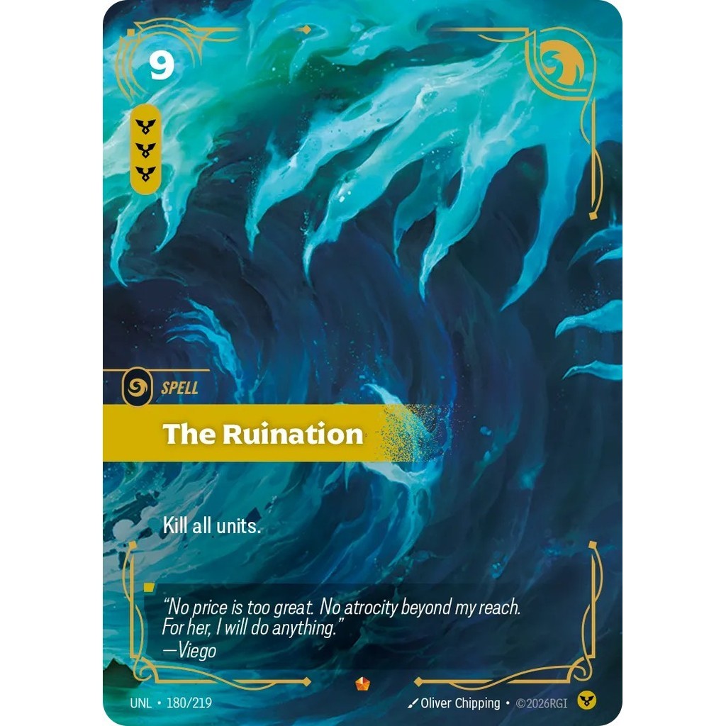 UNL_180 THE RUINATION * Riftbound TCG - Unleashed * Order Spell Epic