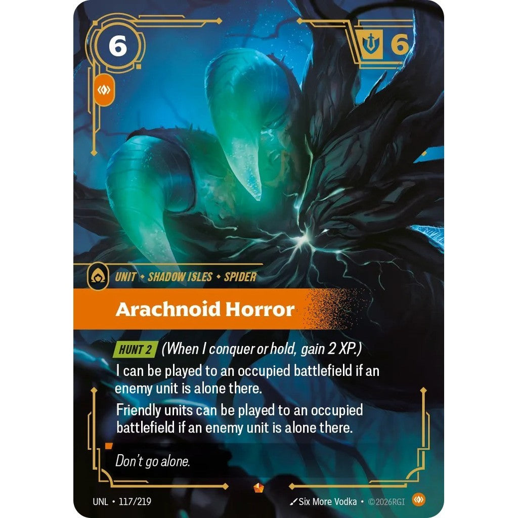 UNL_117 ARACHNOID HORROR * Riftbound TCG - Unleashed * Body Unit Epic