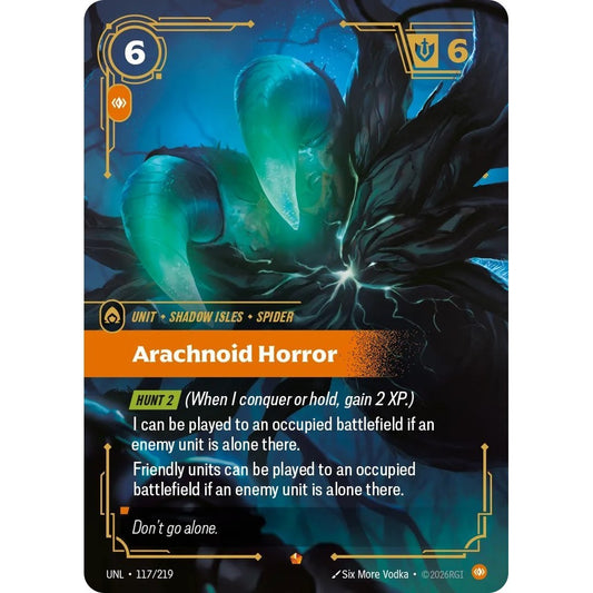UNL_117 ARACHNOID HORROR * Riftbound TCG - Unleashed * Body Unit Epic
