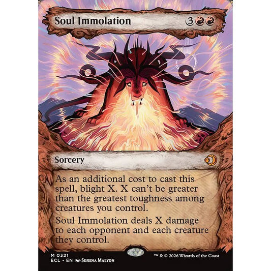 ECL_321 Soul Immolation *Lorwyn Eclipsed Showcase SC* MTG Magic: The Gathering_Mythic