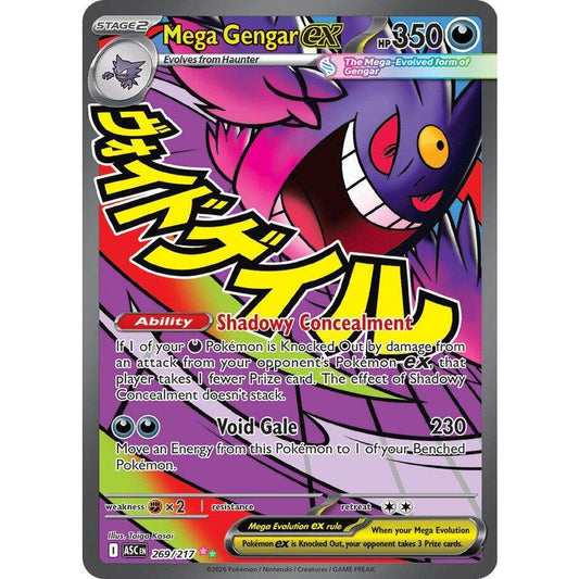 ASC_269/217 Mega GENGAR EX *Ascended Heroes* MA English Pokemon TCG_Mega Attack Rare