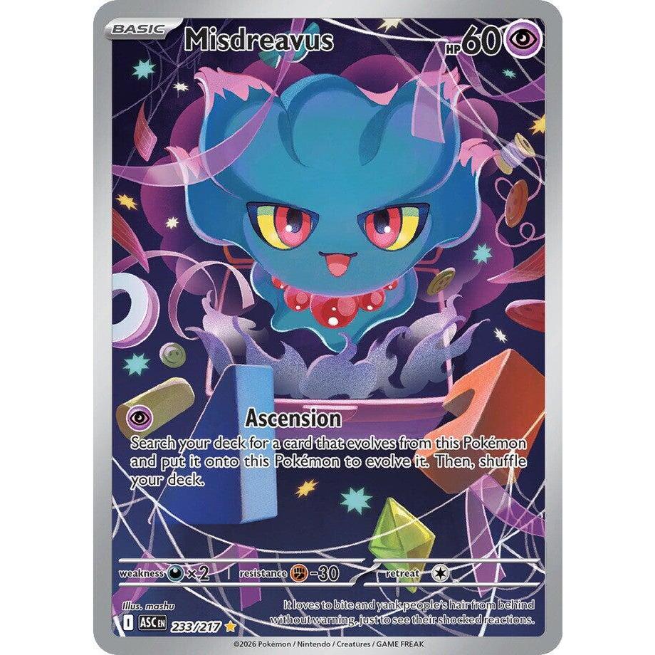 ASC_233/217 MISDREAVUS *Ascended Heroes* IR English Pokemon TCG_Illustration Rare