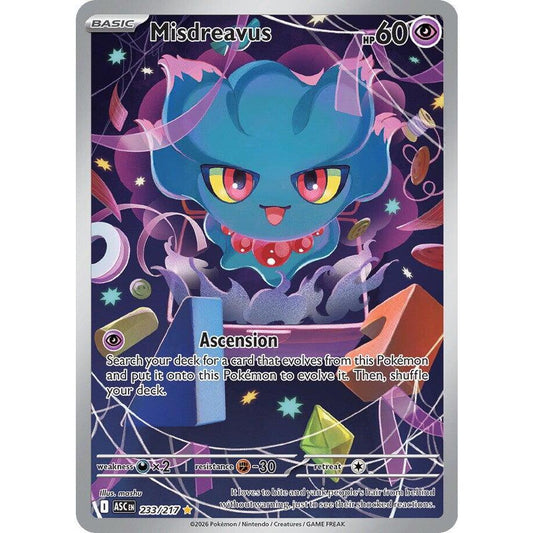 ASC_233/217 MISDREAVUS *Ascended Heroes* IR English Pokemon TCG_Illustration Rare