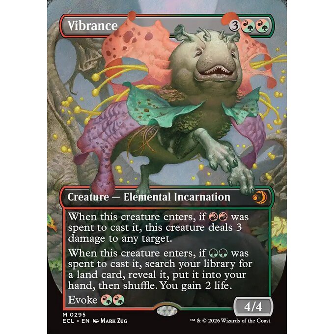 ECL_295 Vibrance *Lorwyn Eclipsed Borderless BL* MTG Magic: The Gathering_Mythic