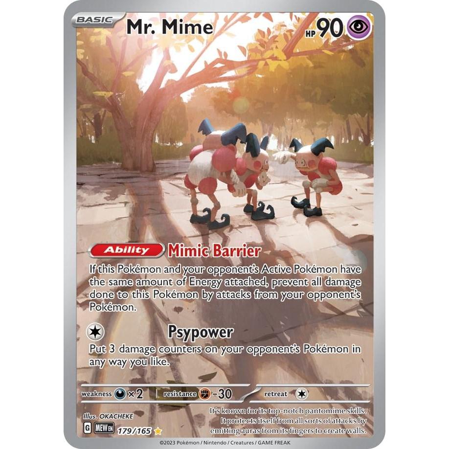 MEW_179/165 MR. MIME *Scarlet & Violet 151* IR English Pokemon TCG_Illustration Rare