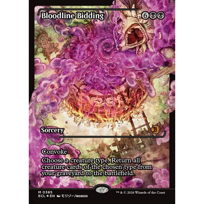 ECL_385 Bloodline Bidding *Lorwyn Eclipsed Japanese Showcase* MTG Magic: The Gathering_Mythic
