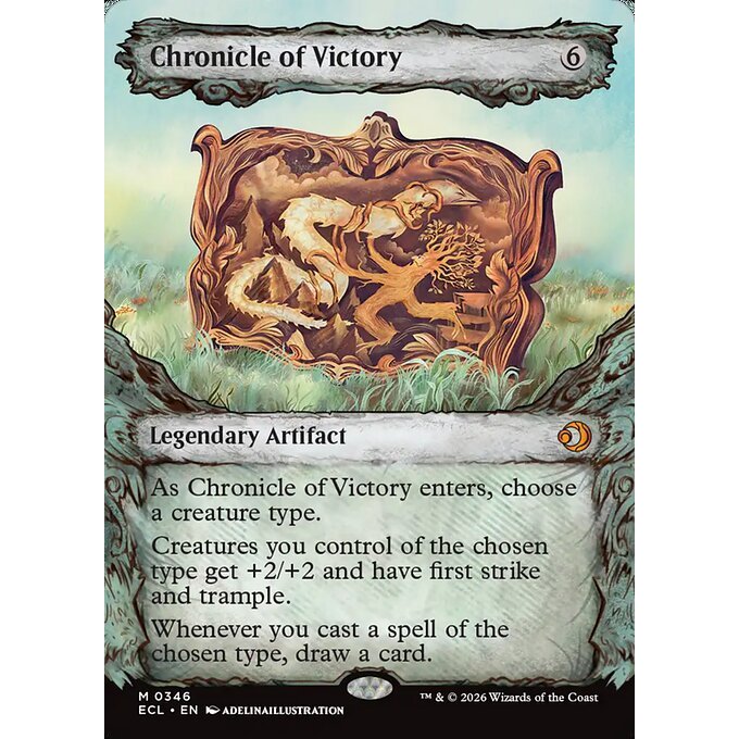 ECL_346 Chronicle of Victory *Lorwyn Eclipsed Showcase SC* MTG Magic: The Gathering_Mythic