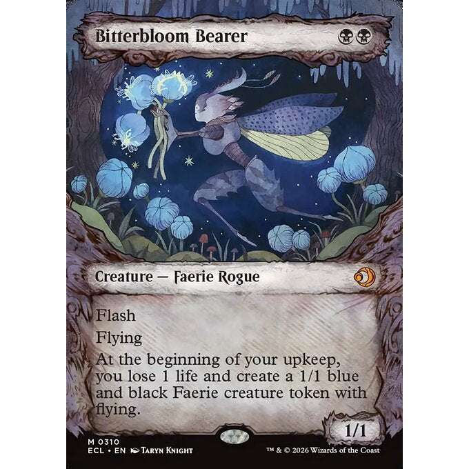 ECL_310 Bitterbloom Bearer *Lorwyn Eclipsed Showcase SC* MTG Magic: The Gathering_Mythic