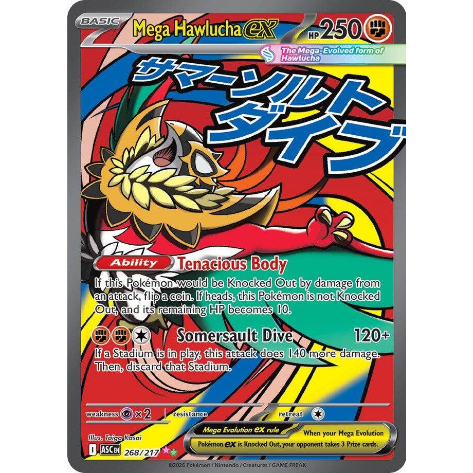 ASC_268/217 Mega HAWLUCHA EX *Ascended Heroes* MA English Pokemon TCG_Mega Attack Rare