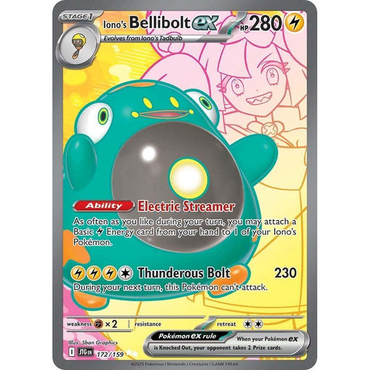 JTG_172/159 Iono's BELLIBOLT *Journey Together* UR English Pokemon TCG_Ultra Rare