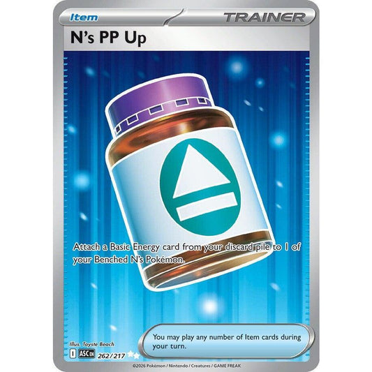 ASC_262/217 N's PP UP Trainer *Ascended Heroes* IR English Pokemon TCG_Illustration Rare