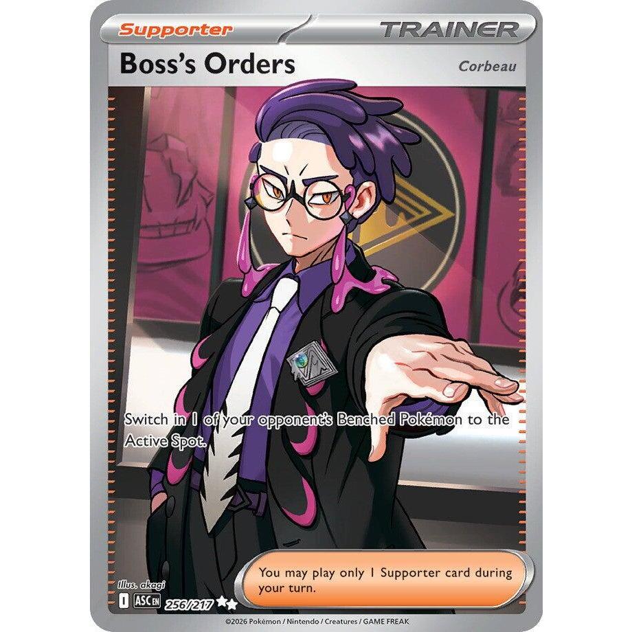 ASC_256/217 BOSS'S ORDERS CORBEAU Trainer *Ascended Heroes* IR English Pokemon TCG_Illustration Rare