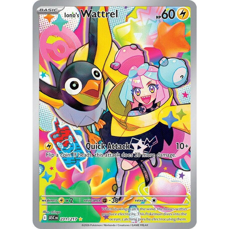 ASC_231/217 Iono's WATTREL *Ascended Heroes* IR English Pokemon TCG_Illustration Rare