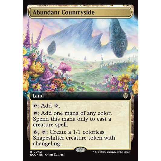 ECC_042 Abundant Countryside *Lorwyn Eclipsed Commander Extended Art EA* MTG Magic: The Gathering_Rare
