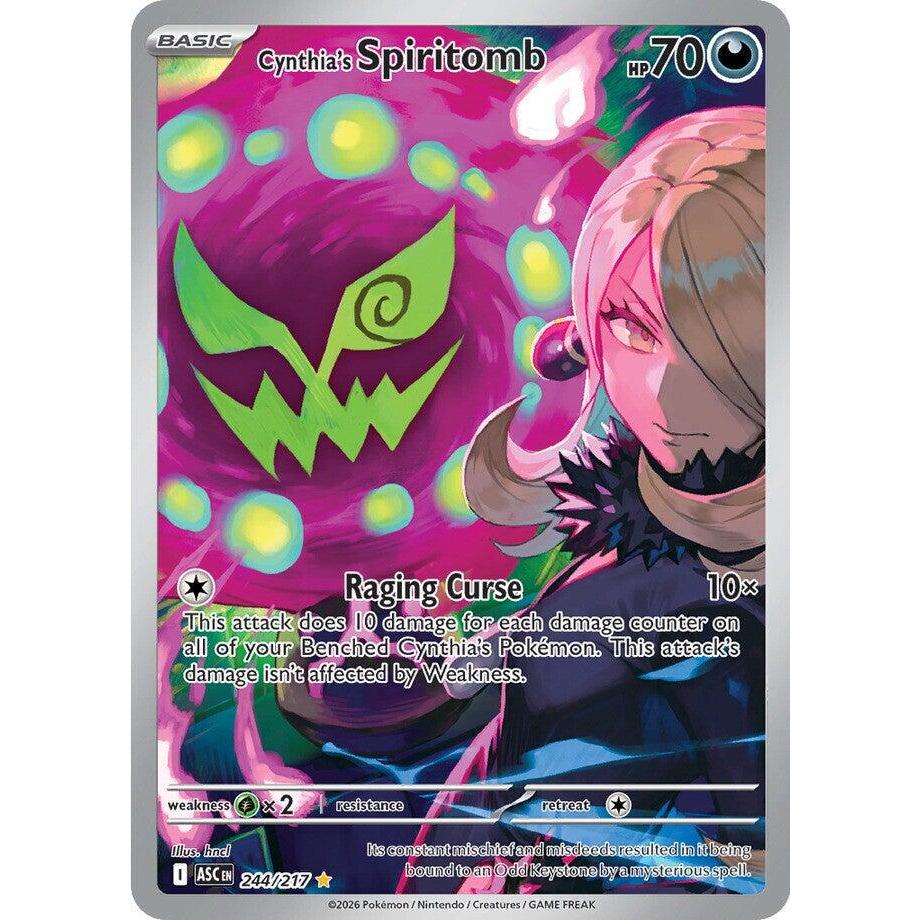 ASC_244/217 Cynthia's SPIRITOMB *Ascended Heroes* IR English Pokemon TCG_Illustration Rare