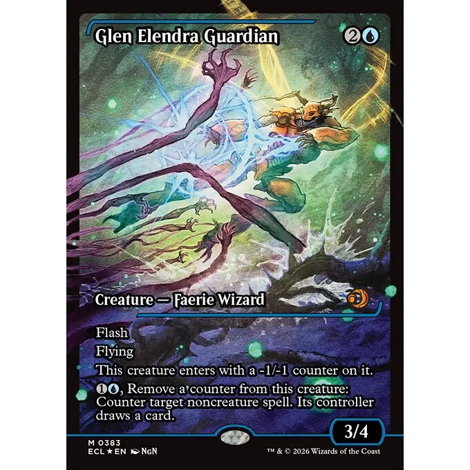 ECL_383 Glen Elendra Guardian *Lorwyn Eclipsed Japanese Showcase* MTG Magic: The Gathering_Mythic