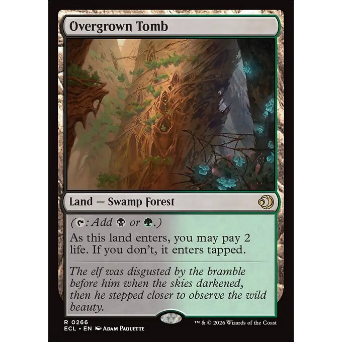 ECL_266 Overgrown Tomb *Lorwyn Eclipsed* MTG Magic: The Gathering_Rare