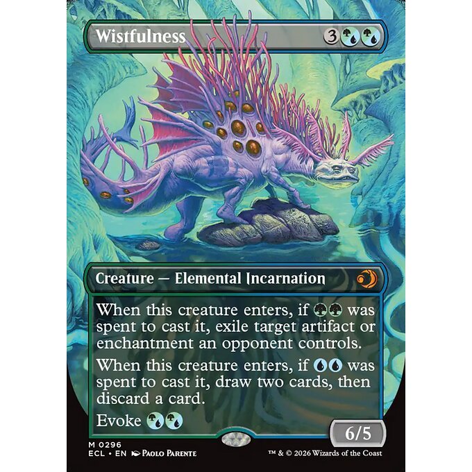 ECL_296 Wistfulness *Lorwyn Eclipsed Borderless BL* MTG Magic: The Gathering_Mythic