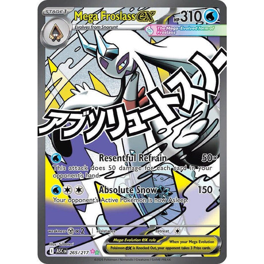 ASC_265/217 Mega FROSLASS EX *Ascended Heroes* MA English Pokemon TCG_Mega Attack Rare