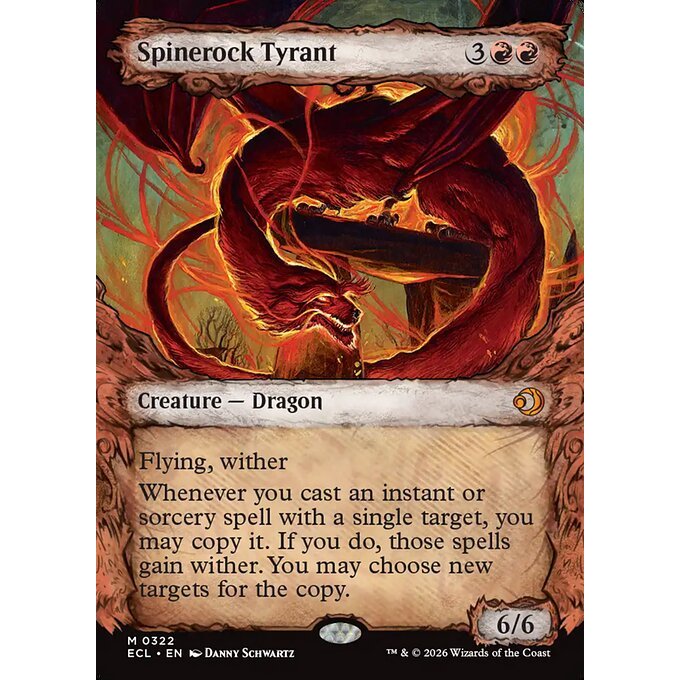 ECL_322 Spinerock Tyrant *Lorwyn Eclipsed Showcase SC* MTG Magic: The Gathering_Mythic